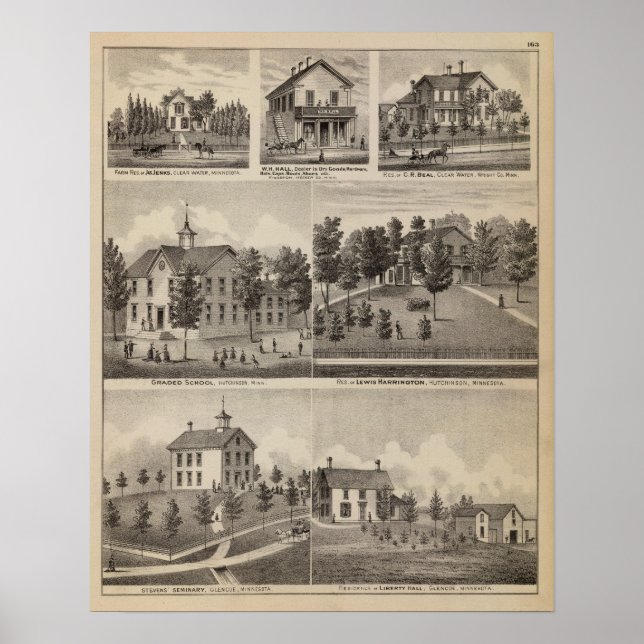 Skola, seminariska, uppehälle, Minnesota Poster (Framsidan)