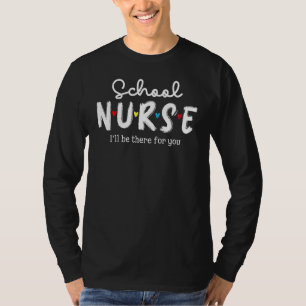 Skola sjuksköterska Play Red Kärlek Heart Stethosc T Shirt
