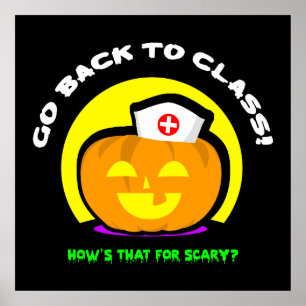 Skola sjuksköterskan Halloween Poster