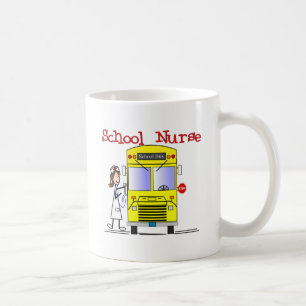 Skola sjuksköterskastick figurer design kaffemugg