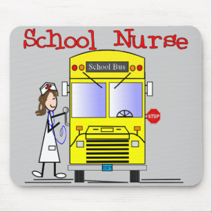 Skola sjuksköterskastick figurer design musmatta