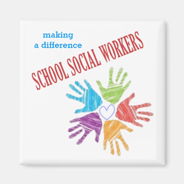Skola Social Workers Magnet (Framsidan)