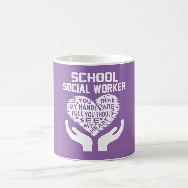 Skola socialarbetare kaffemugg (Center)