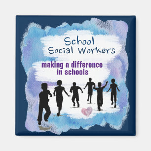 Skola socialarbetare skapar en skillnadmagnet magnet