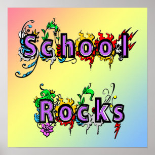 Skola Sten Poster