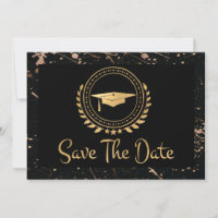 Skola Studenten spara datum Guld Grad Cap
