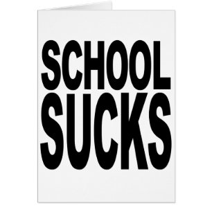 Skola suger hälsningskort
