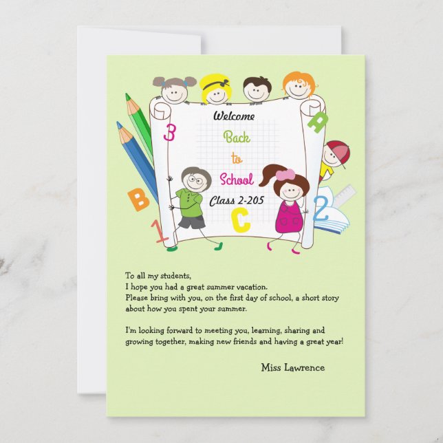 Skola ungelärare säkerhetsbrytaren Notecard för is Inbjudningar (Framsida)