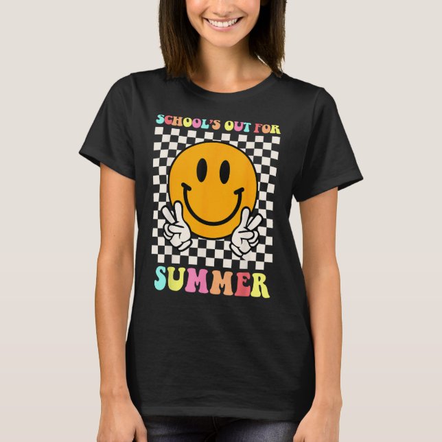Skola ut för sommarlärare Studenter Kids T Shirt (Framsida)