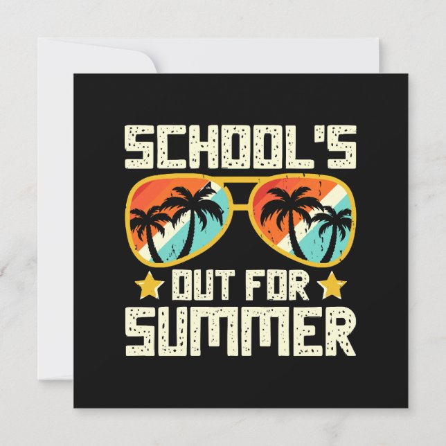 Skola ut till sommaren inbjudningar (Baksida)
