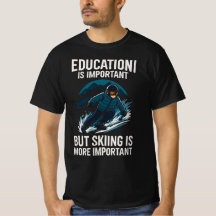 Skola Viktigt Men Skidåkning Viktigare