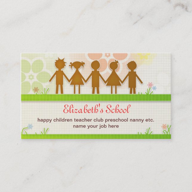 skola visitkorten visitkort (Framsida)