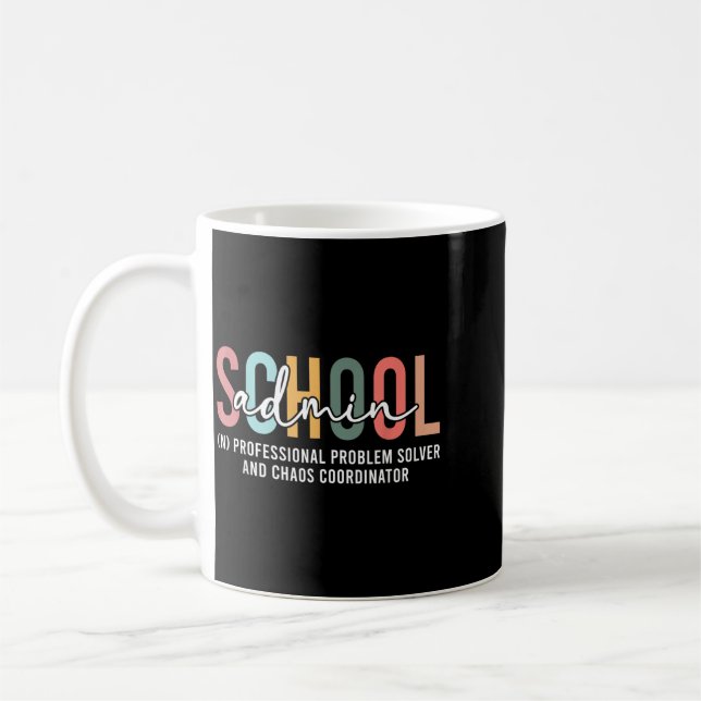 Skoladmin Definition Skoladministratör Admin Kaffemugg (Vänster)