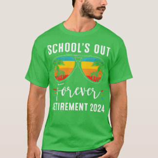 Skolan är slut för alltid Pensionerad klass 2024 L T Shirt