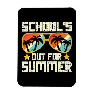 Skolan är slut för sommaren magnet