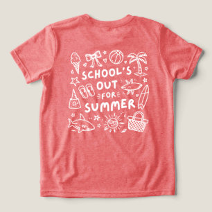 Skolan är slut för sommaren, slutet på skolan t shirt