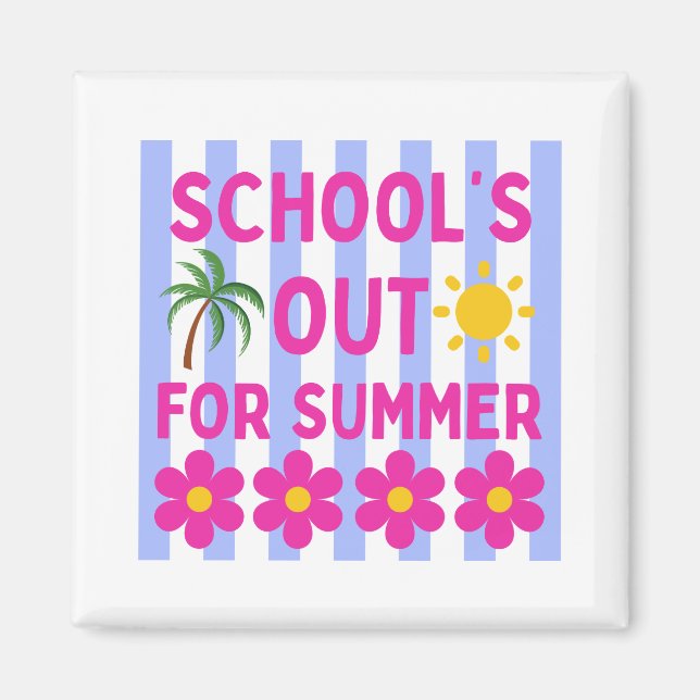 Skolan är ut för sommaren magnet (Framsidan)