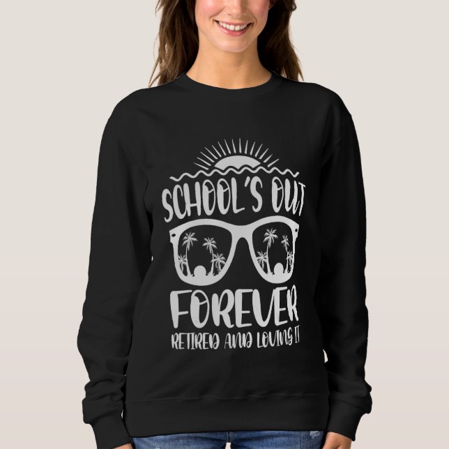 Skolan är ute för pensionerade lärare t shirt (Framsida)