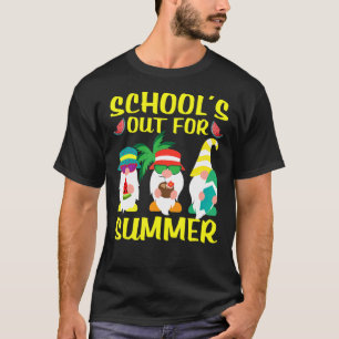 Skolan är ute för sommarstugor förra skoldagen t shirt