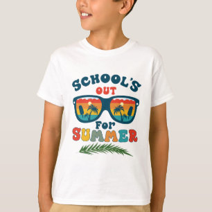 Skolan är ute för sommartid Vintage förra skoldage T Shirt