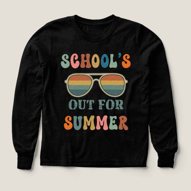 Skolan är ute på sommaren t shirt (Design framsida)