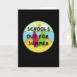 Skolan är ute till sommaren kort