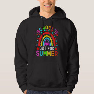Skolan är ute till sommaren Lycklig förra skoldage Hoodie