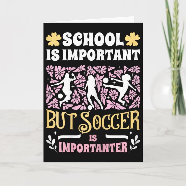 Skolan är viktig fotboll är viktigare tjejer Fu Kort (Framsida)