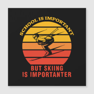 Skolan är viktig men att åka skidor är viktigare