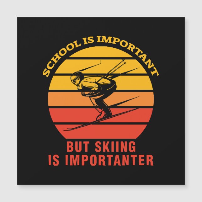 Skolan är viktig men att åka skidor är viktigare (Framsida)