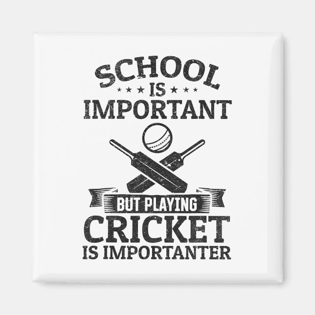 Skolan är viktig men att spela cricket är viktigt magnet (Framsidan)