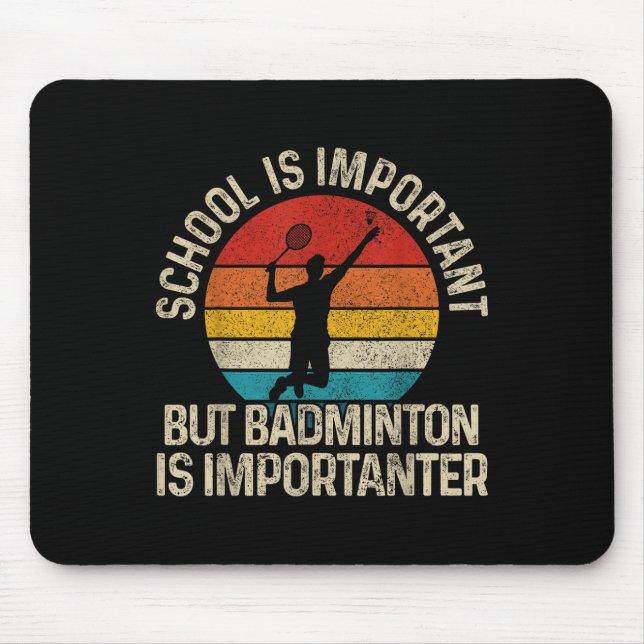 Skolan är viktig men badminton är Viktigare F Musmatta (Framsidan)