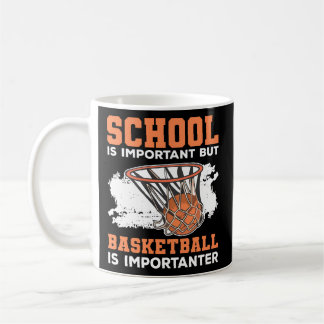 Skolan är viktig, men basketboll är viktigt kaffemugg