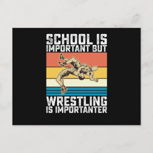Skolan är viktig men brottning är viktigare vykort