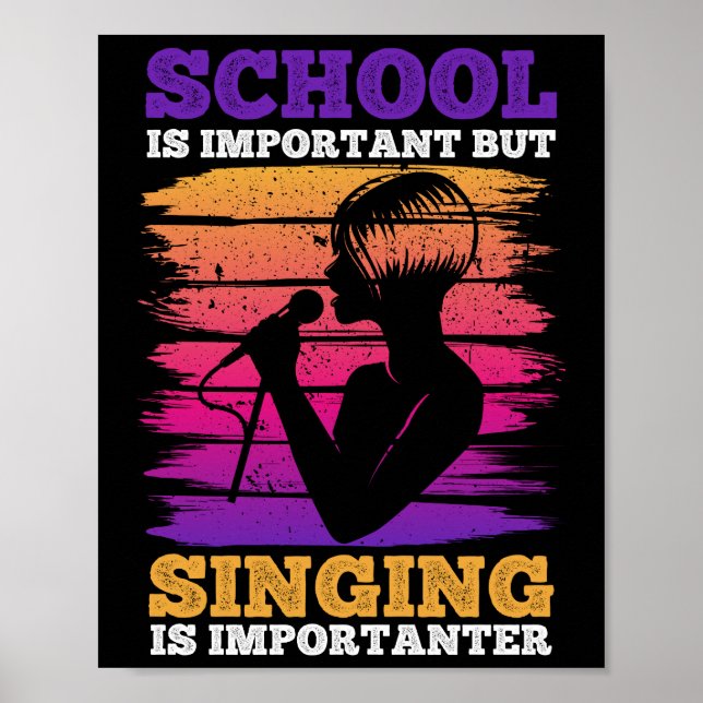 Skolan är viktig, men det är viktigt att sjunga poster (Framsidan)