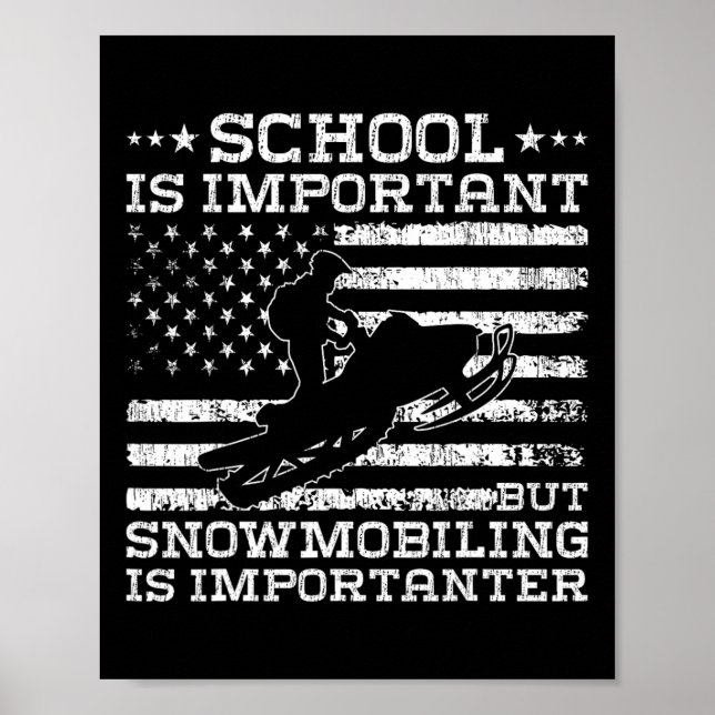 Skolan är viktig, men det är viktigt med snöskoppl poster (Framsidan)