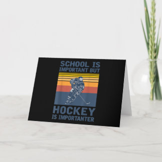 Skolan är viktig, men hockey är viktig kort