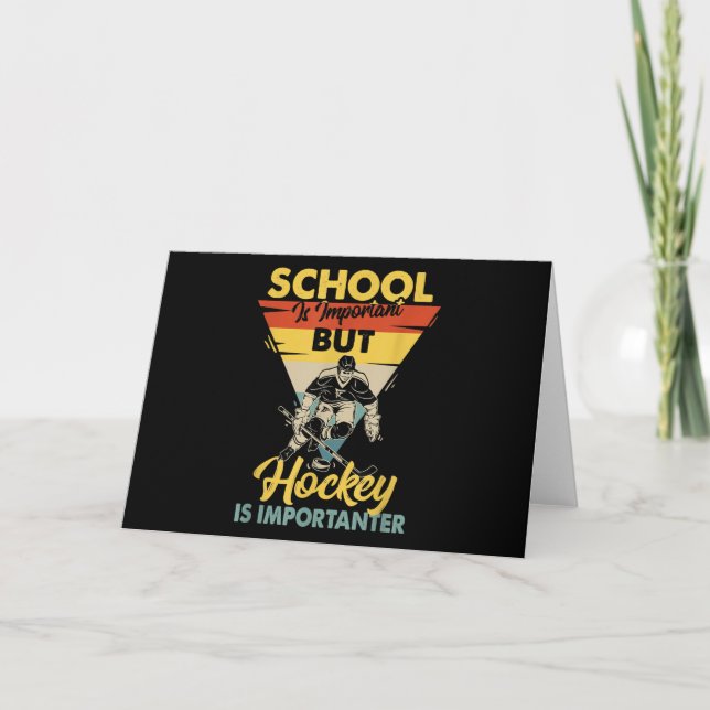 Skolan är viktig, men hockey är viktig kort (Framsida)