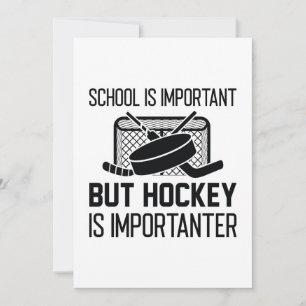 Skolan är viktig, men hockey är viktig tack kort