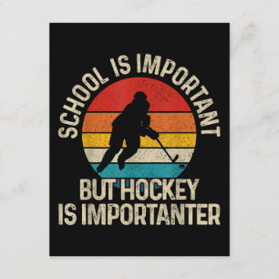 Skolan är viktig, men Hockey är viktig. Tilläggskort