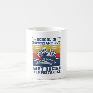 Skolan är viktig, men Kart-Tävlan är viktig Kaffemugg