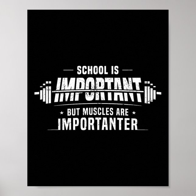 Skolan är viktig, men musklerna är viktiga poster (Framsidan)