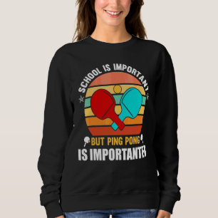 Skolan är viktig men pingis är viktig Pi T Shirt
