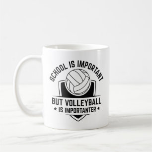 Skolan är viktig, men Volleyball är viktigt Kaffemugg