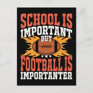 Skolan är Viktig, Rolig Amerikansk Fotboll Helg Vykort