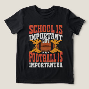 Skolan är Viktig, Rolig Amerikansk Fotboll  T Shirt