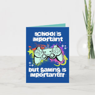 Skolan är viktig, spelande är viktigare kort