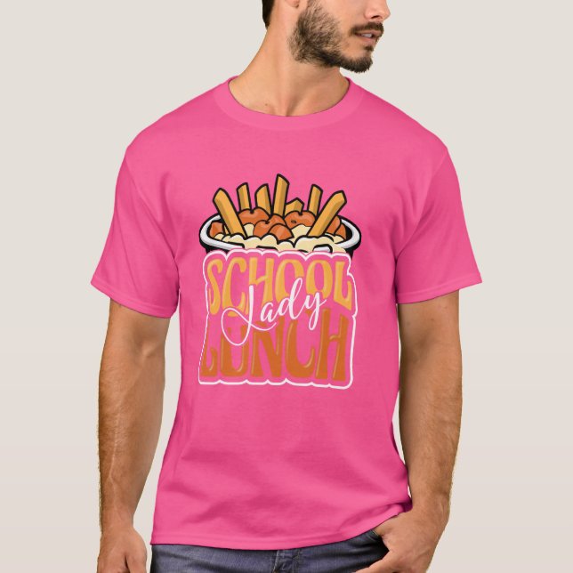 Skolan Cafeteria Worker Apprecition Funny School T Shirt (Framsida)