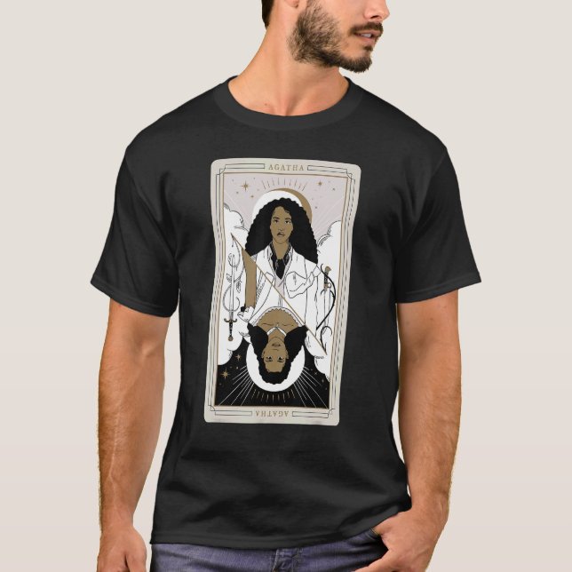 Skolan för Bra och ondska Agatha Tarot Card T Shirt (Framsida)
