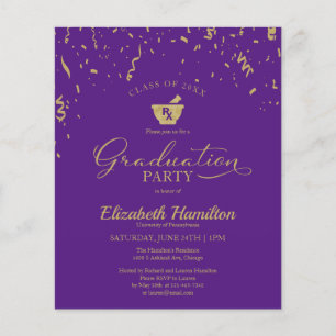 Skolan Grad Party för budgetinbjudan till apoteket